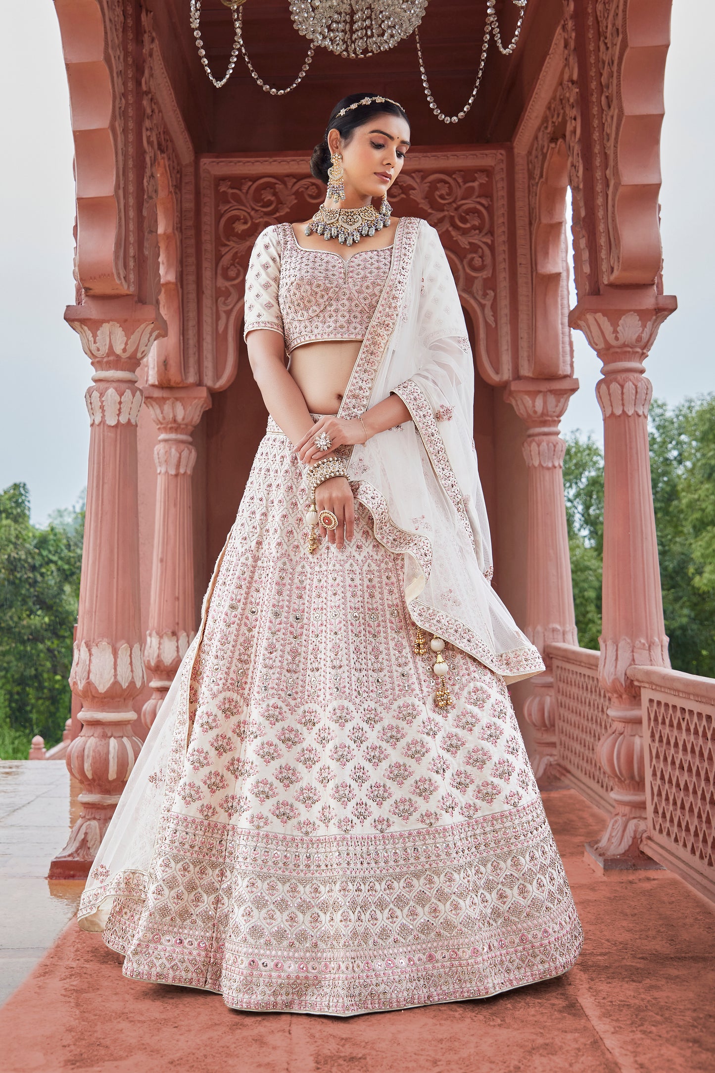 Hues of Pink Dreamy Bridal Lehenga