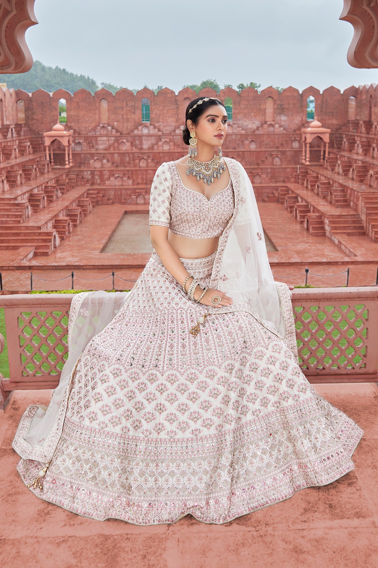 Hues of Pink Dreamy Bridal Lehenga