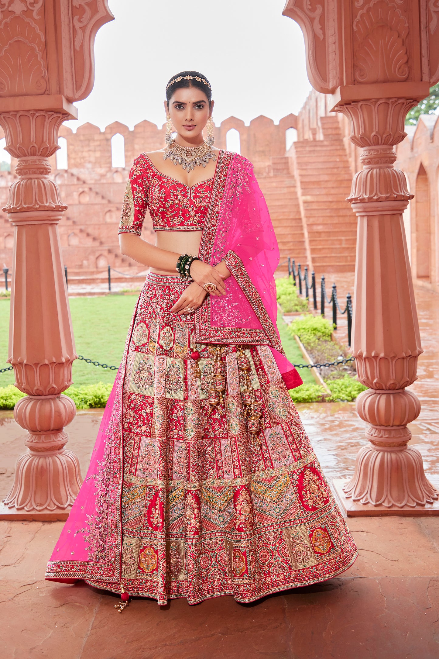 Pretty in Pink Dreamy Bridal Lehenga