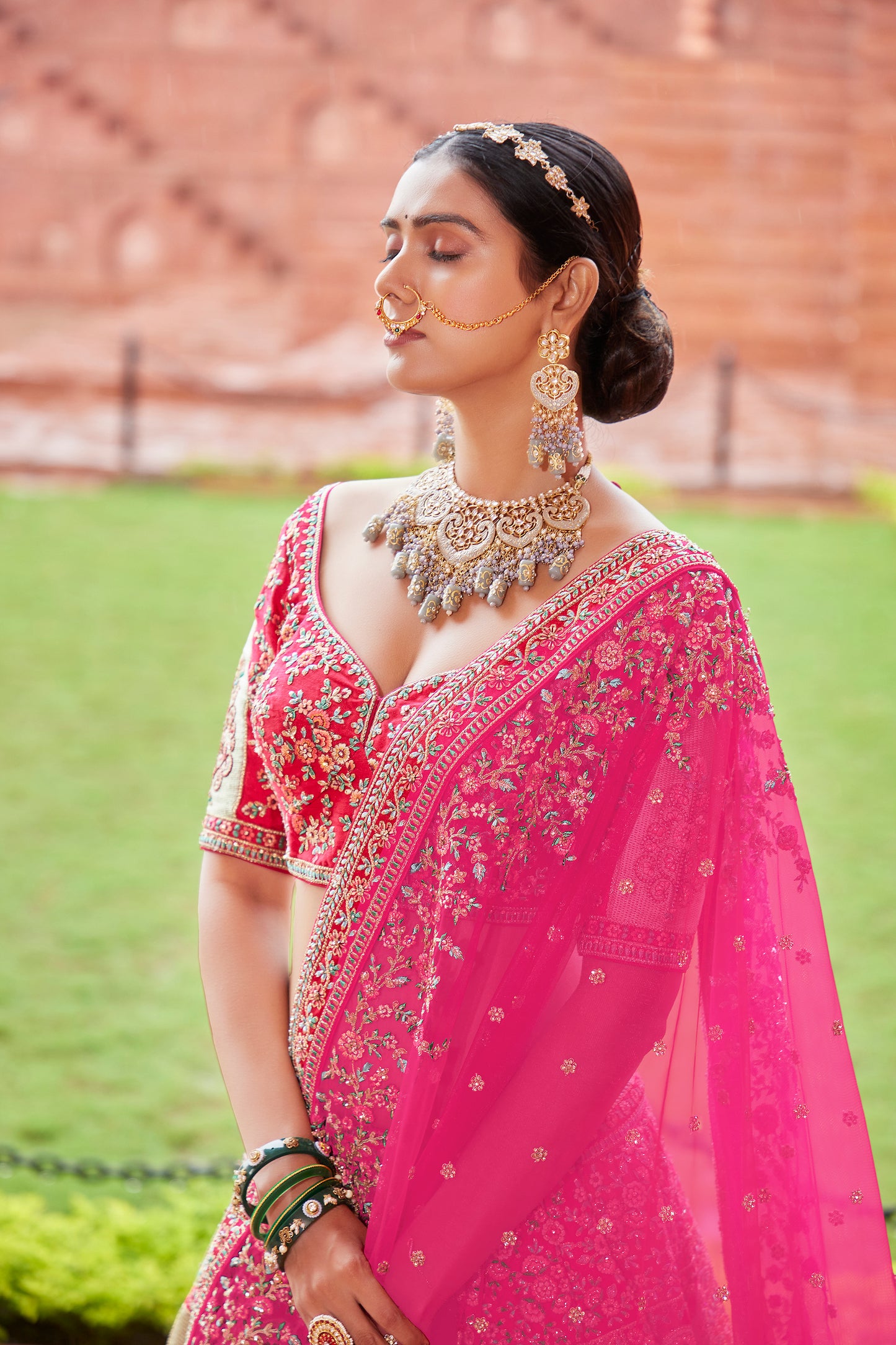 Pretty in Pink Dreamy Bridal Lehenga