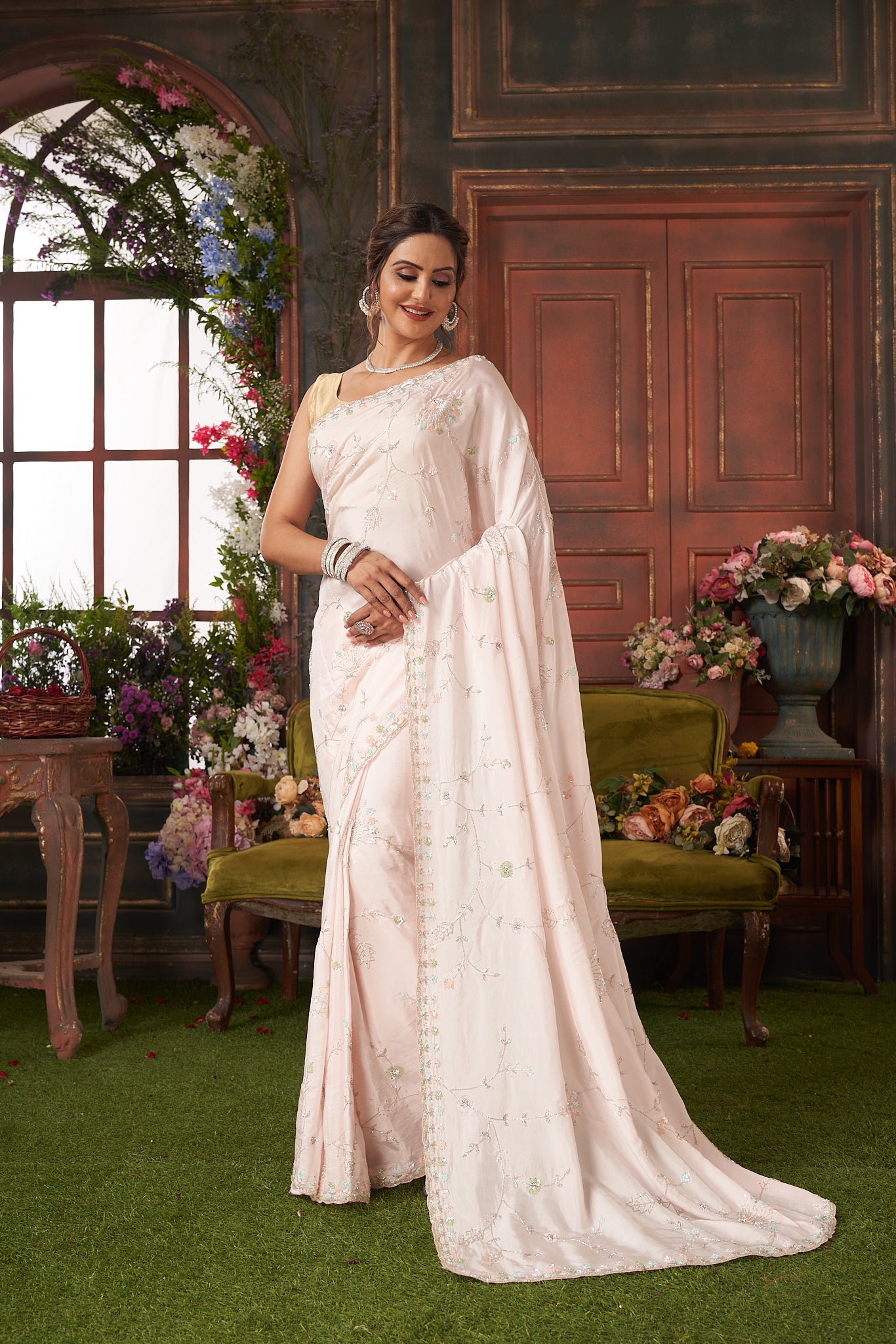 Navya Collections - Warangal on Instagram: “Customized Bridal reception  wear💃 Colours can be customized #bridal #bri… | Mother daughter outfits,  Fashion, Outfits