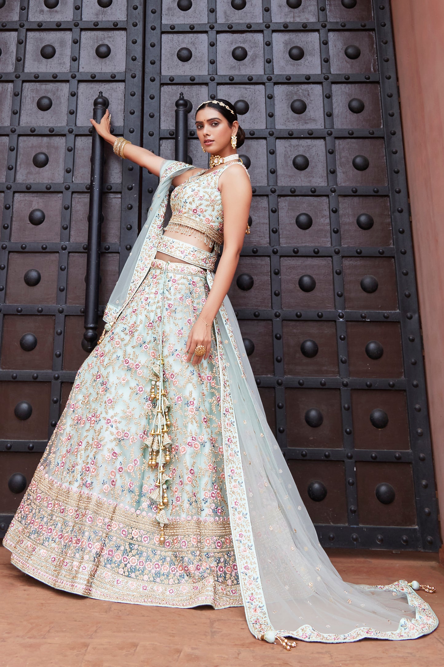 Swan White Dreamy Bridal Lehenga